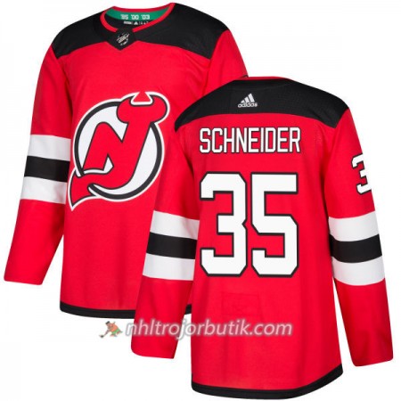 Män Ishockey New Jersey Devils Tröja Cory Schneider 35 Adidas 2017-2018 Röd Authentic Män Ishockey New Jersey Devils Tröja Cory Schneider 35 Adidas 2017-2018 Röd Authentic